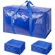 thumbnail image 1 of 6 Pack Extra Large Moving Bags with Zippers & Carrying Handles, Heavy-Duty Storage Tote Moving Boxes for Space Saving, 1 of 5