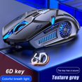 thumbnail image 1 of Dsseng Gaming Mouse Wired 6 Buttons  4 Adjustable DPI Up to 3200 DPI  Breathing LED Light  Multifunction Wired Mouse Used for Games and Office, 1 of 2