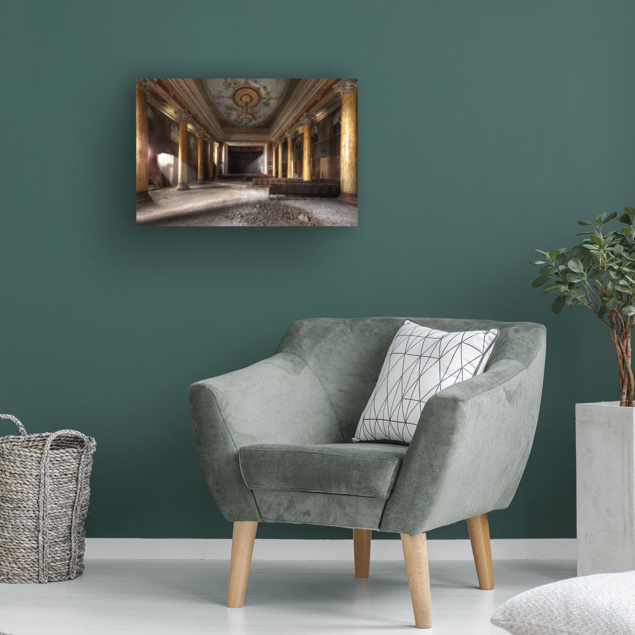 Canvas Wall Art - Dr. Roland Shainidze 'Former Glory' Wall Art for Living Room, Bedroom, or Office D?cor by Trademark Fine Art - 32 x 22 Inches