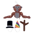 thumbnail image 1 of 4pcs GorillaTagMonke Long-Armed Gorilla Plush Toy (Leopard Monkey), 1 of 2
