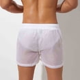 thumbnail image 4 of Viluyesy Mens Swim Trunks, Quick Dry Drawstring Lightweight Beach Loose Casual Board Shorts White M, 4 of 5