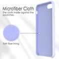 thumbnail image 3 of Liquid Silicone Gel Rubber Case Soft Microfiber Cloth Lining Cushion Compatible with iPhone 8/ iPhone 7 Light Blue, 3 of 7