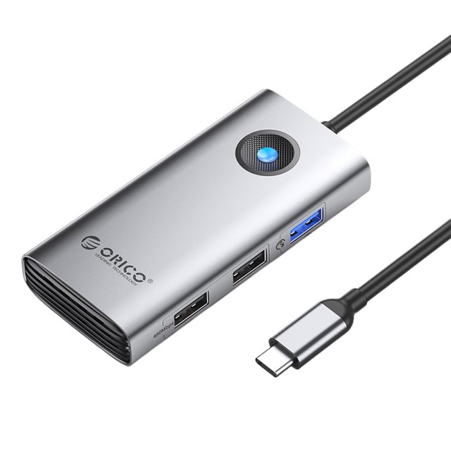 Divisor de base de expansión PD100W Adaptador de concentrador USB para computadora portátil (PW11-5P-GY) Tmvgtek Para estrenar