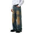 thumbnail image 3 of GrmtClth Mens Baggy Jeans Y2k Wide Leg Loose Fit Jeans Streetwear Denim Washed Hip Hop Pants Trendy Relaxed Fit Grunge Pants M, 3 of 7