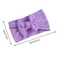thumbnail image 3 of Lilgiuy 3pcs Girls Cute Handbands Super Soft Solid Elastic Headbands with Hair Bows Head Wrap Hair Accessories for Newborn Infant Toddlers Kids, 3 of 5