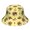 Hedgehog and Leaf Yellow Pattern, variant on Hedgehog and Toadstool White Pattern Bucket Hat, Fishing Hiking Cap with Wide Brim & Breathable Fabric, Foldable Design Gifts for Unisex Men Women