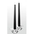 Hyoola, 14" Black Taper Candles Dripless Tapers (12 Pack)