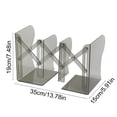 thumbnail image 3 of pstuiky Clear Expandable Bookends Desktop Book Organizer Stand Adjustable Transparent Book Holder for Desk, 3 of 6