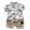 Grey, variant on Gbsyewxs Outfits Sets For Boys 2 Piece Lapel Short Sleeve Leaf Print Tops And Shorts Button Casual Summer Toddler Clothes Black Size 2-3 Years