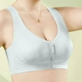 thumbnail image 2 of Razzly Women's Comfortable Support Bra Soft Wireless Breathable Everyday T Shirt Lingerie Seamless Underwear Bras for Women No Underwire,Bralettes for Women Bra Comfortable bras for women(Blue,L), 2 of 4