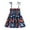 J, variant on SILVERCELL Girl's Cute Flower Print Sleeveless Boho Dress Knot Shoulder Shirred Short Dresses 1-6 Years