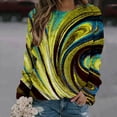 thumbnail image 3 of Sudadera con capucha con pintura al óleo para mujer, sudadera con capucha de moda Y2k, ropa de cuello redondo, jerséis de lujo, sudaderas con capucha de arcoíris, abrigos para niña, primavera, 3 of 5
