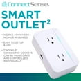 thumbnail image 4 of ConnectSense CS-SO-2 Smart Outlet² Plug, White, 4 of 4