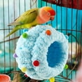 thumbnail image 3 of Parrots and birds use cotton nests,warm and thick plush,nest breeding houses,cute and comfortable Christmas decorations,and parrot winter sleeping nests., 3 of 6