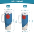 thumbnail image 6 of Yayeee 30oz Stainless Steel Tumbler with Straw and Handle Double-Wall Insulated Travel Water Bottle, Snow Mountain, 6 of 8