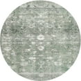 thumbnail image 1 of Ahgly Company Machine Washable Indoor Round Contemporary Pale Silver Gray Area Rugs, 4' Round, 1 of 7