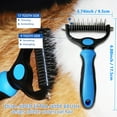 thumbnail image 6 of DXIMRX 3 Pack Pet Grooming Rake, Self-Cleaning Dematting Pin Slicker Brush Comb, Deshedding Tool for Dogs and Cats, 6 of 11