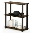 thumbnail image 4 of Pemberly Row Turn-S-Tube Wood 3-Tier Compact Shelf Display Rack in Walnut/Brown, 4 of 6