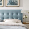 thumbnail image 5 of Ergode Emily Queen Biscuit Tufted Performance Velvet Headboard - Light Blue, 5 of 5