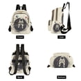 thumbnail image 4 of FORMRS Mini Backpack Purse for Women Quilted Travel Daypack Casual Shoulder Bag, Beige Astronaut Space, 4 of 7