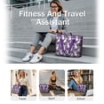 thumbnail image 5 of Tote Bag for Women - Purple French Bulldog Shoulder Bag - Large Utility Work Duffle Bag with Zipper Handbag for Travel, Work, Sprots, 5 of 5