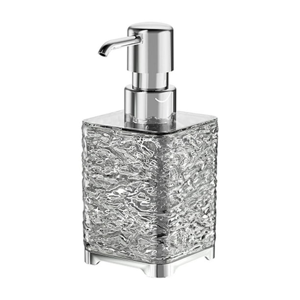 Dispensador de jabón líquido, dispensador de jabón, con bomba, botella vacía de loción para manos, recipiente para lavado de manos, botella con bomba gris claro