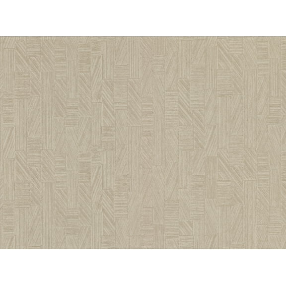 Warner Textures Kensho Beige Parquet Wood Wallpaper