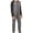 Grey, variant on Joernso Men Jumpsuit O-neck Long Sleeve Hip Buttoned Front Closure One-piece Pajamas Warm Sleepwear Homewear