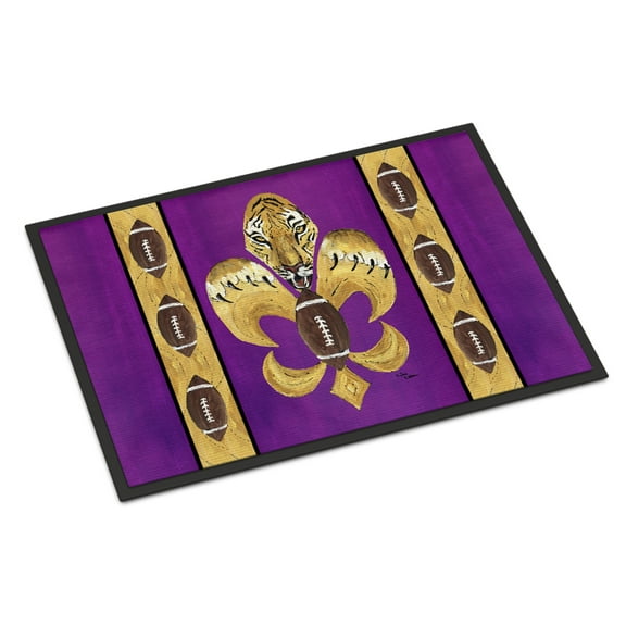 Tiger Football Fleur de lis Door Mat 8205 Doormat