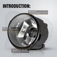 thumbnail image 4 of For Infiniti Nissan Rogue Factory Bumper Replacement Fit Fog Lights Clear Lens Pair, 4 of 9
