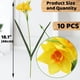 thumbnail image 2 of 10 piezas flores de narcisos artificiales Sincero decoración hogar boda amarillo, 2 of 5