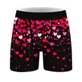 thumbnail image 3 of JSKUMAR Men's Funny Underwear Cute Heart Graphic Casual Breathable Woven Boxers Briefs Valentines Day Outfit for Men (Multicolor#9,XL), 3 of 8