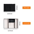 thumbnail image 2 of Men's Valet Tray with Charging Slot, 4-Compartment PU Leather Catchall Organizer, Dresser Nightstand Entryway Storage for Phone, Wallet, Keys, Watch & Accessories, 2 of 6