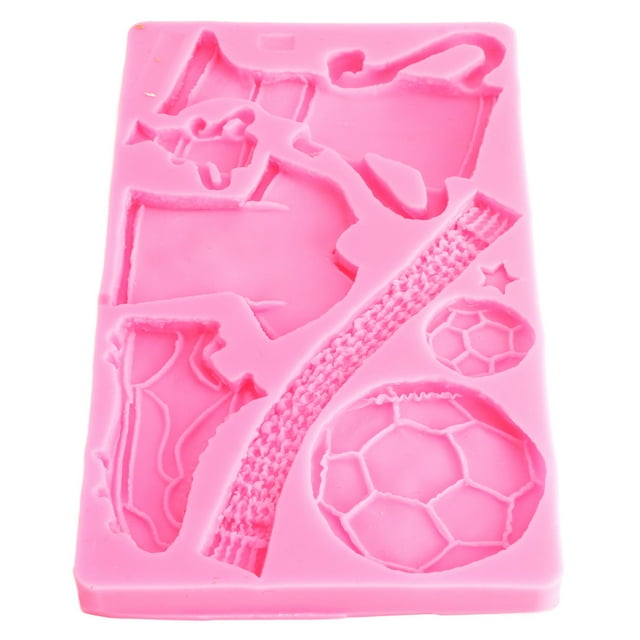 Cake Chocolate , Pink Football Trophy Silicone Molds Food Grade Non Stick Anti Aging For Bakery