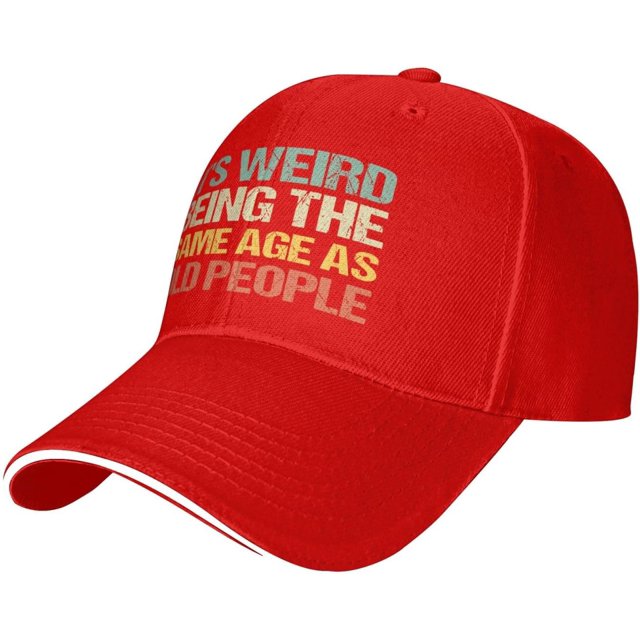 It's Weird Being The Same Age As Old-Peoples Hat Adjustable Baseball Cap
