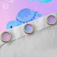 thumbnail image 4 of Erosebridal Sea Turtle Mermaid Kids Black Out Curtains, Pink Purple Cartoon Curtains Pack of 2 (42x63 Each), 4 of 6