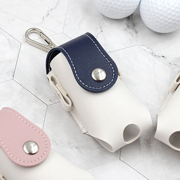 BESTYASH Durable Blue Golf Ball Pouch with Elastic Design for Easy Hanging and Use