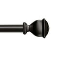 thumbnail image 4 of EXCLUSIVE HOME Napoleon 1" Curtain Rod and Coordinating Finial Set, Matte Bronze, Adjustable 36"-72", 4 of 8