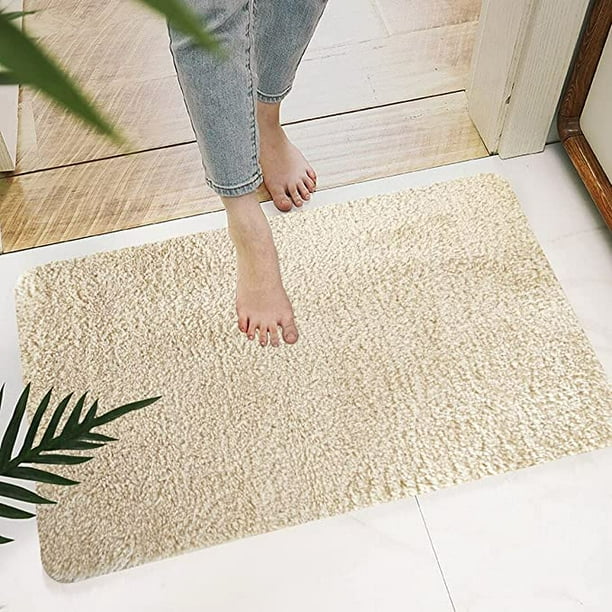 Eurotex Microfiber Bathroom Rugs Soft and Absorbent, Non Slip (17x24