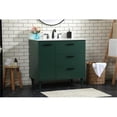 thumbnail image 2 of 36 inch bathroom vanity in Green with backsplash, 2 of 8