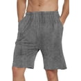 thumbnail image 6 of MoFiz Men's Solid Bamboo Pajama Shorts with Pockets Loungewear 3-Pack for Men, 6 of 6