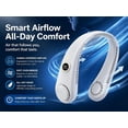 thumbnail image 2 of New Portable Neck Fan, Hands Free Bladeless Fan,5 Speeds USB Powered Desk Fan Rechargeable Headphone Design Wearable Personal Fan, 2 of 9