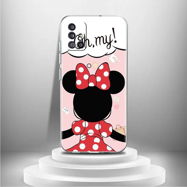 Funda de Mickey Mouse y Minnie Mouse para Samsung Galaxy, carcasa suave para teléfono inteligente, A52, A12, A32, A51, A71, A21s, A50, A53, A31, A13, A22, A23 qiuyongming unisex