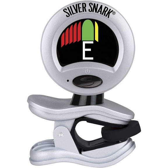 SNark SIL-1 Silver Clip-On Guitar Instrument Tuner NEW 2.0 Software Update