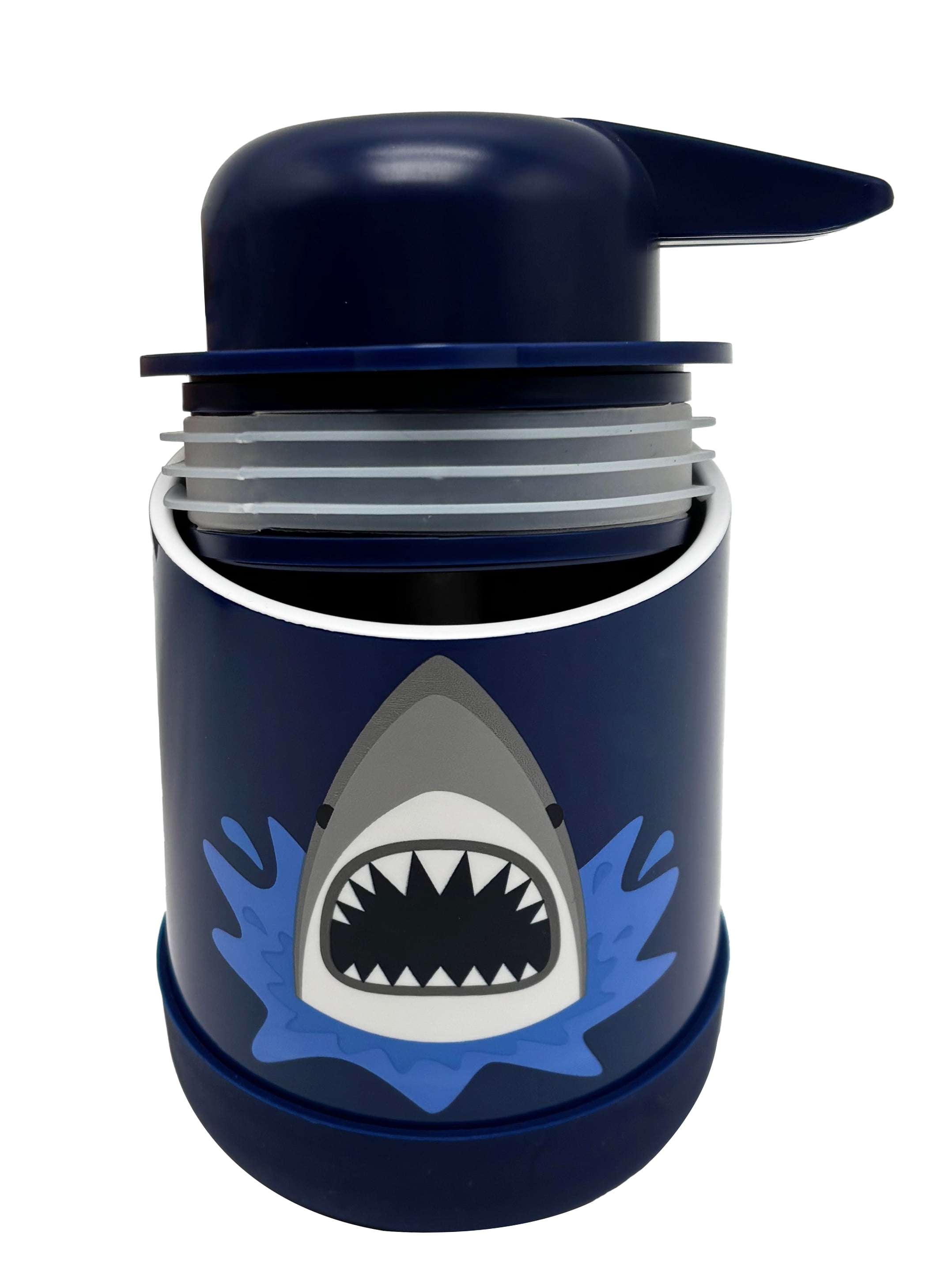 Your Zone Kids Shark Soap Pump with Non-Slip Bottom, 14 oz