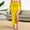 Yellow, variant on Mqqzkk Women's Midi Skirt High Waist Solid Ruched Lace Up Waist Skirts Pleated Stretchy A-Line Slit Midi Skirts
