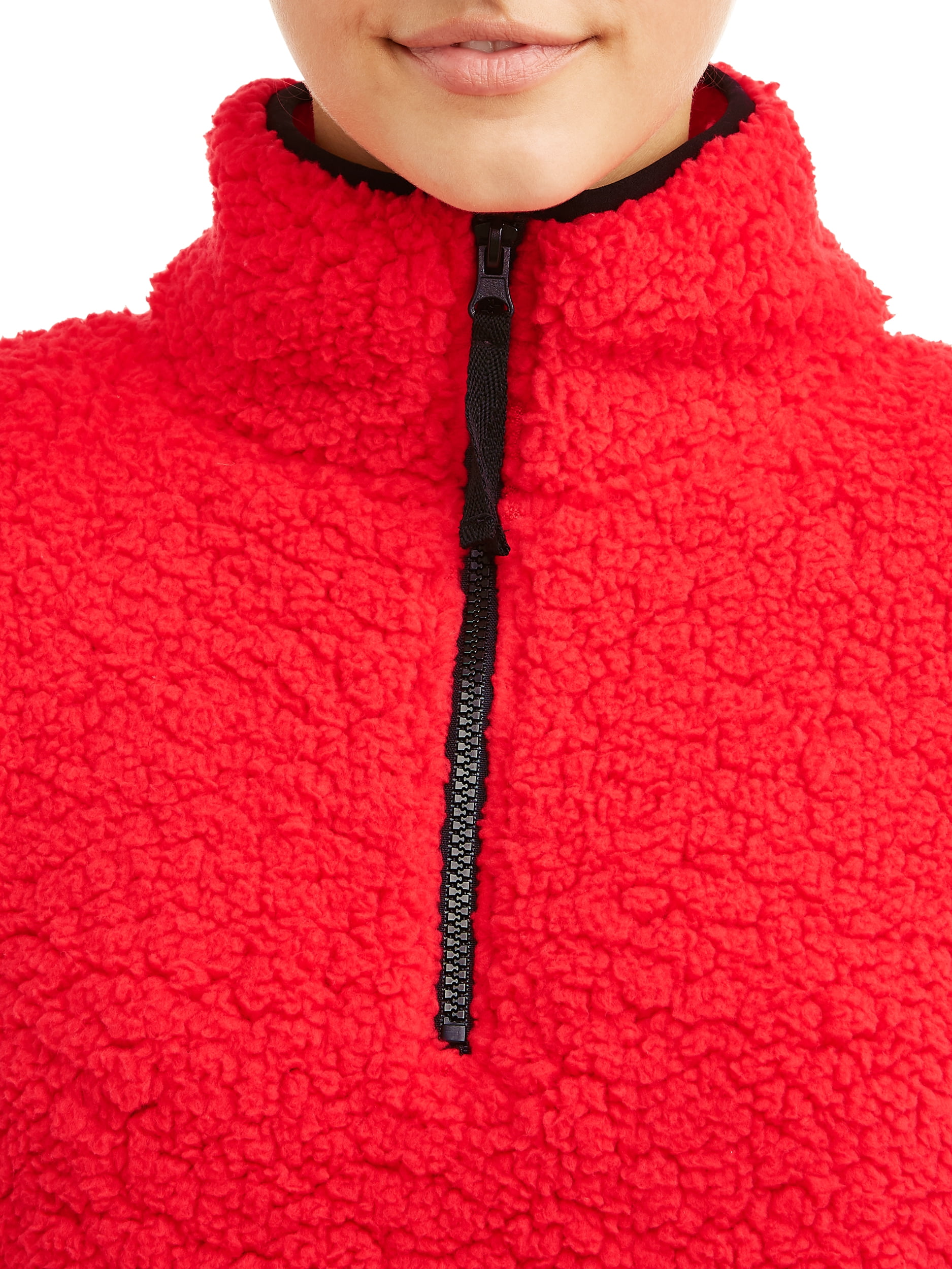 pink sherpa pullover walmart