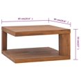 thumbnail image 4 of vidaXL Coffee Table 65x65x33 cm Solid Teak Wood, 4 of 5