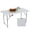 White, variant on 4FT Portable Folding Table, Half-Fold Durable Table for Indoor & Outdoor Use, Lightweight Multi-Purpose Desk for Home, Office, Camping, Parties & Dining