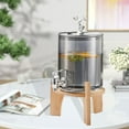 thumbnail image 6 of Esquirla Beverage Dispenser with Spigot Drink Dispenser with Stand for Beverage Drink Gray, 6 of 8